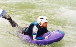  Hydrospeed mit voller Ausrüstung 
